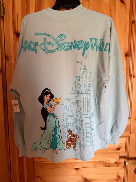 Disney Tops - Limited edition Disney Light Blue Jasmine & Castle Long-Sleeve Tee XS